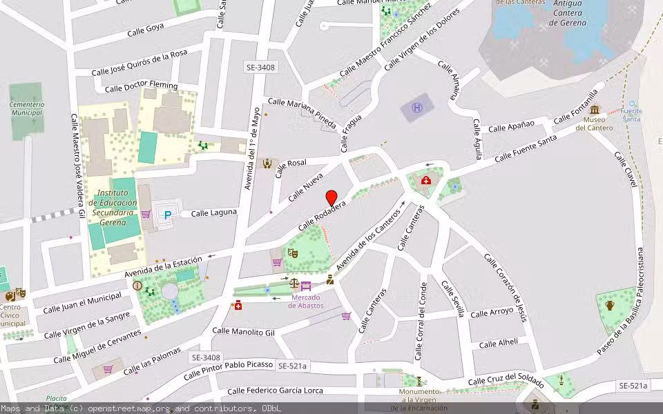 Mapa de Subasta Inmueble (Vivienda) en Gerena, Sevilla