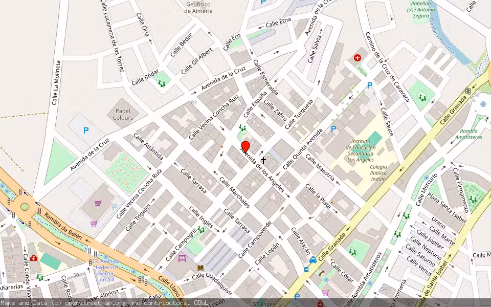 Mapa de Subasta Inmueble (Vivienda) en Almeria, Almería