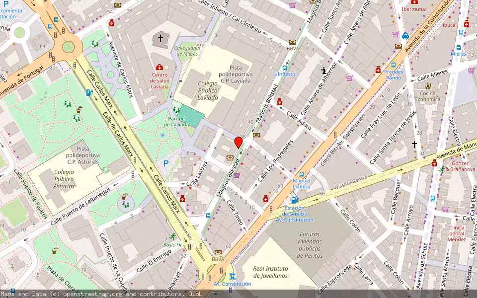 Mapa de Subasta Inmueble (Vivienda) en Gijon, Asturias