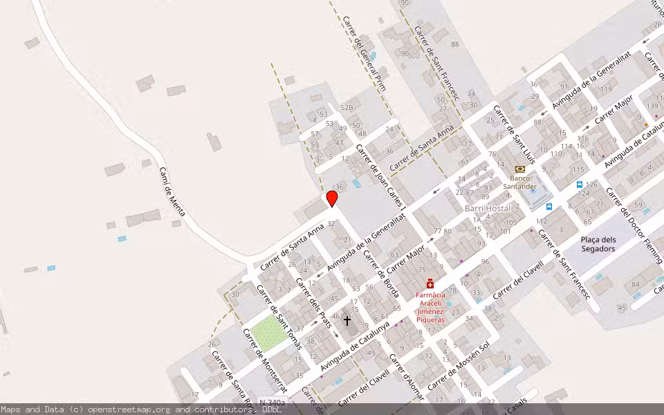 Mapa de Subasta Inmueble (Vivienda) en L'aldea, Tarragona