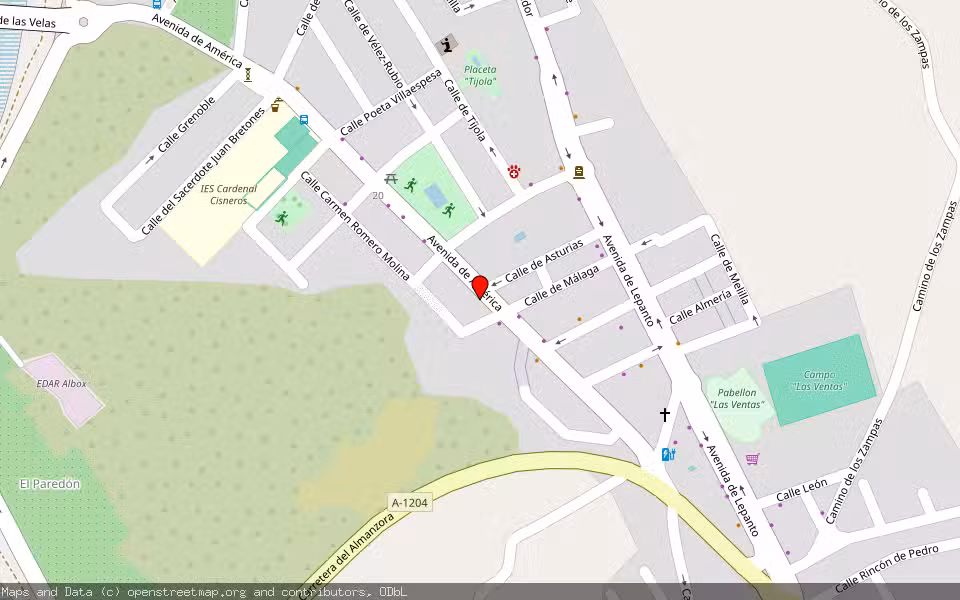 Mapa de Subasta Inmueble (Garaje) en Albox, Almería