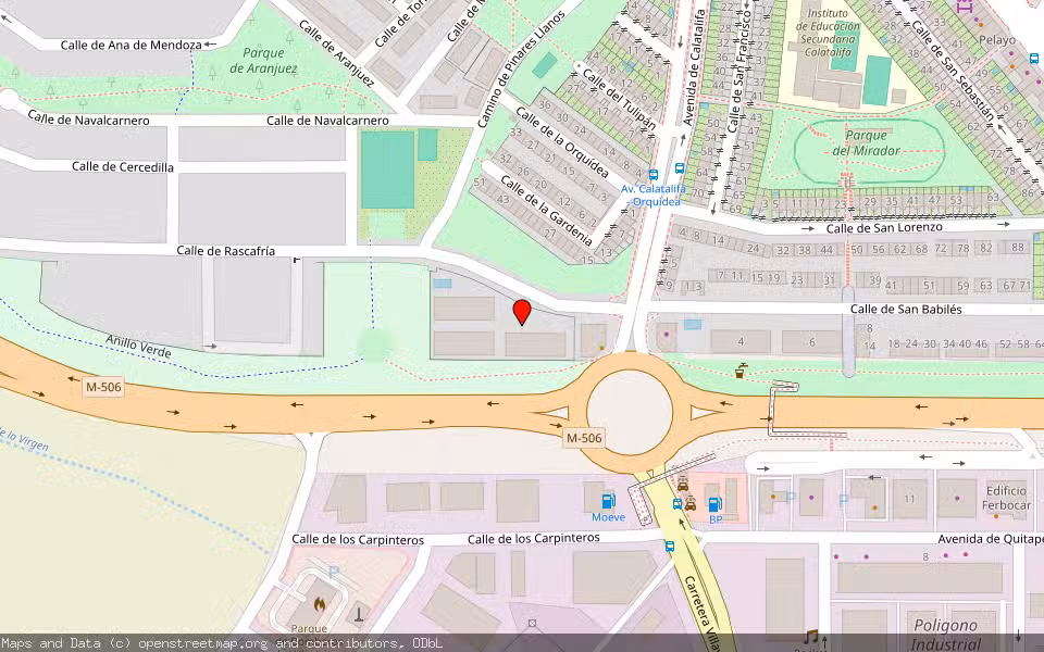 Mapa de Subasta Inmueble (Trastero) en Villaviciosa De Odon, Madrid