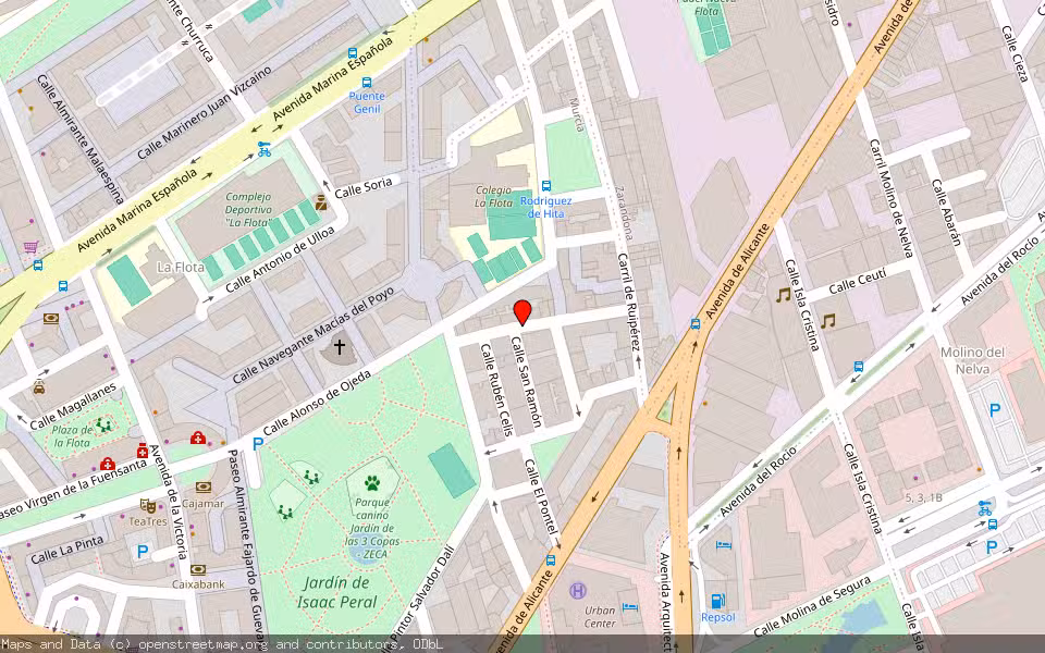 Mapa de Subasta Inmueble (Local comercial) en Murcia