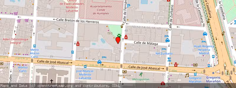 Mapa de Subasta de Inmueble (Garaje) en Madrid, Madrid 