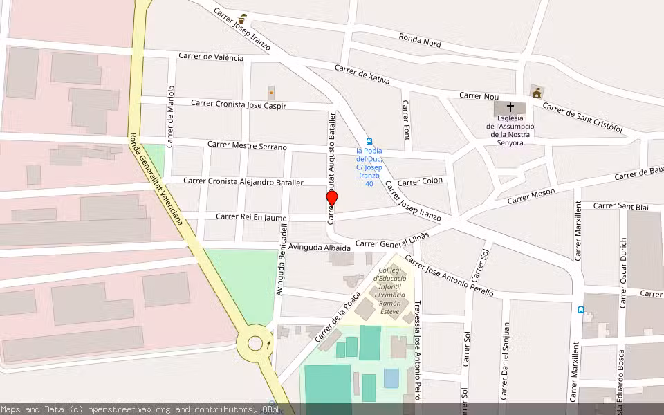 Mapa de Subasta Inmueble (Vivienda) en La Pobla Del Duc, Valencia/València