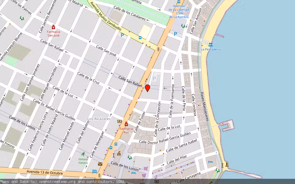 Mapa de Subasta Inmueble (Vivienda) en Los Alcazares, Murcia