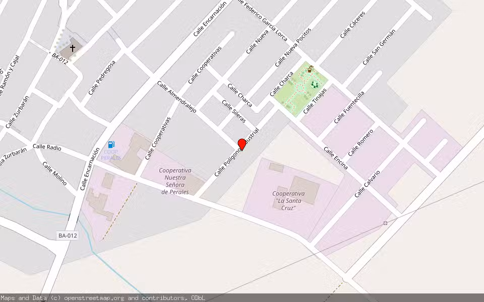 Mapa de Subasta Inmueble (Finca rústica) en Arroyo De San Serván, Badajoz