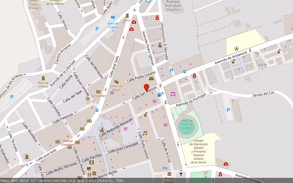 Mapa de Subasta Inmueble (Vivienda) en Cabra, Córdoba