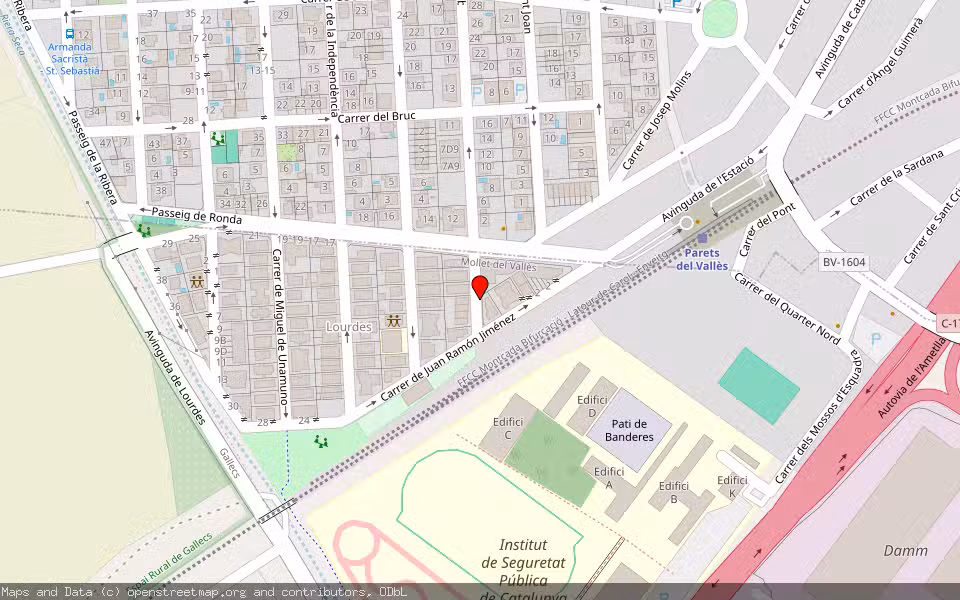 Mapa de Subasta Inmueble (Vivienda) en Mollet Del Vallès, Barcelona
