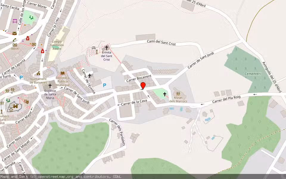 Mapa de Subasta Inmueble (Finca rústica) en Cocentaina, Alicante/Alacant