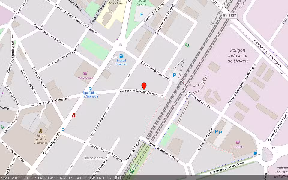 Mapa de Subasta Inmueble (Vivienda) en Vilafranca Del Penedès, Barcelona