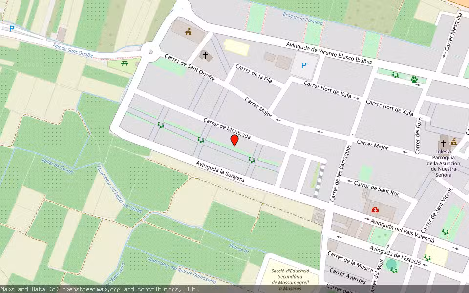 Mapa de Subasta Inmueble (Garaje) en Museros, Valencia/València
