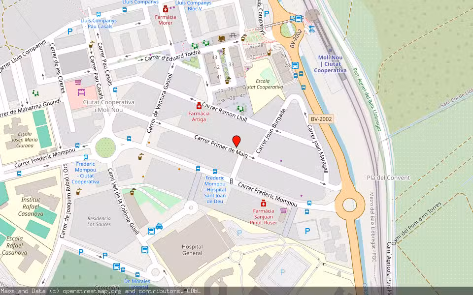Mapa de Subasta Inmueble (Vivienda) en Sant Boi De Llobregat, Barcelona