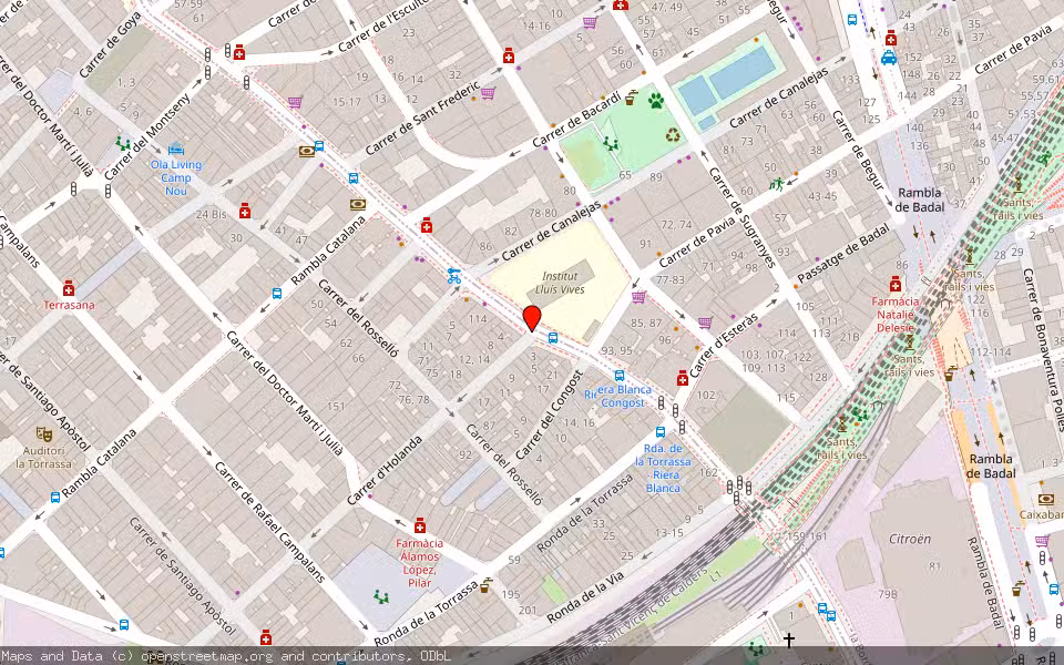 Mapa de Subasta Inmueble (Vivienda) en Terrassa, Barcelona