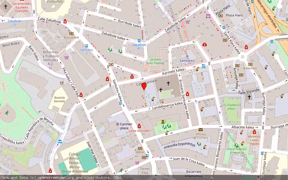 Mapa de Subasta Inmueble (Vivienda) en Bilbao, Bizkaia