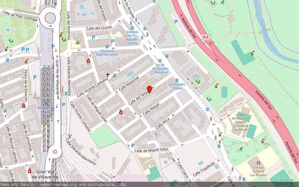 Mapa de Subasta Inmueble (Garaje) en Madrid