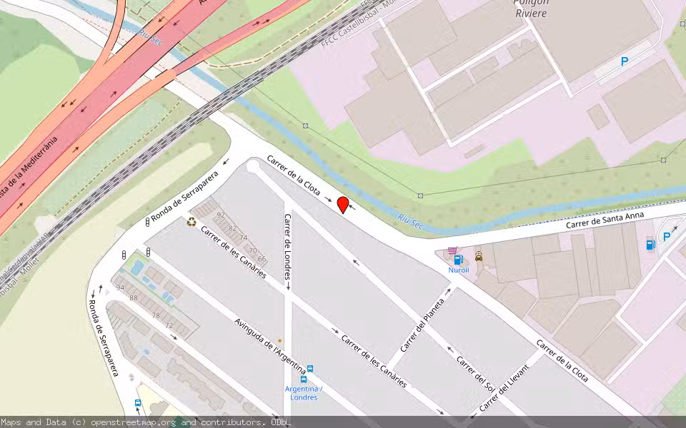 Mapa de Subasta Inmueble (Vivienda) en Cerdanyola Del Vallès, Barcelona