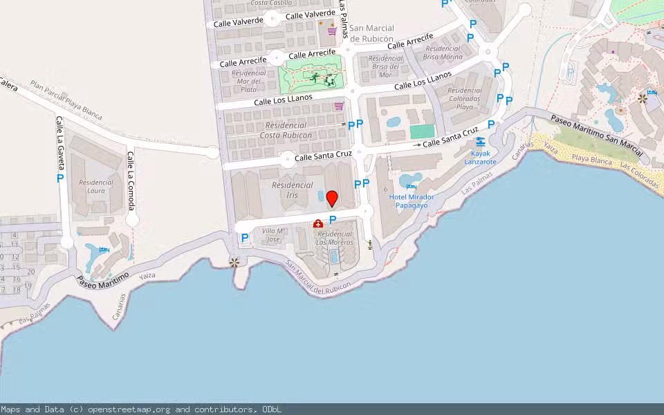 Mapa de Subasta Inmueble (Vivienda) en Playa Blanca, Las Palmas