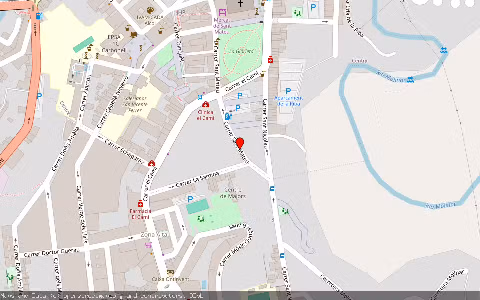 Mapa de Subasta Inmueble (Vivienda) en Alcoy, Alicante
