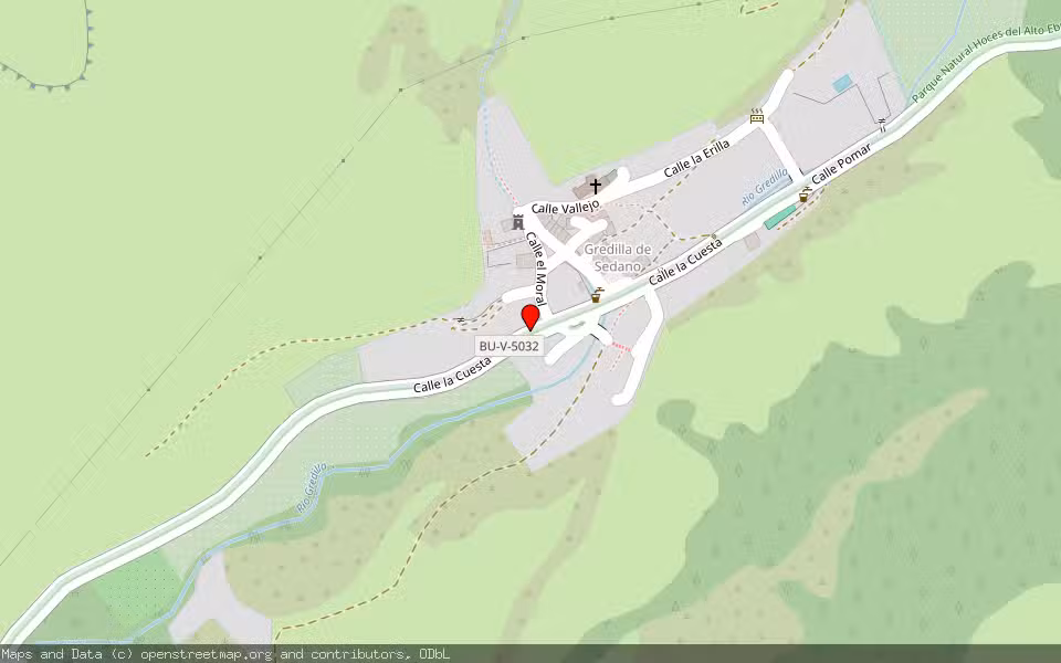 Mapa de Subasta Inmueble (Vivienda) en Valle De Sedano, Burgos
