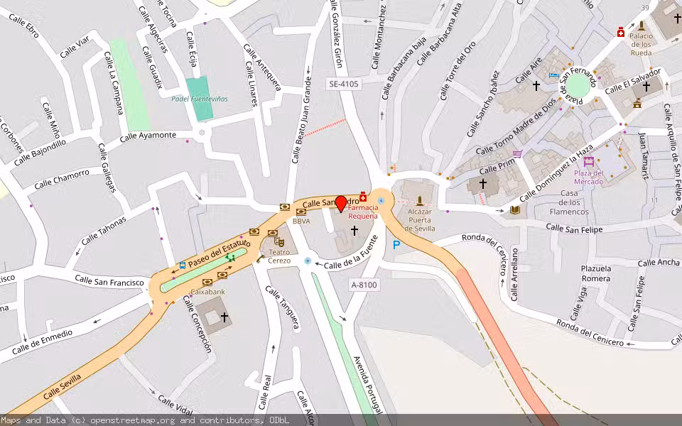 Mapa de Subasta Inmueble (Vivienda) en Carmona, Sevilla