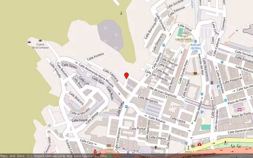 Mapa de Subasta Inmueble (Vivienda) en Almeria, Almería