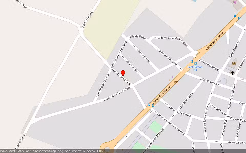 Mapa de Subasta Inmueble (Vivienda) en Campello, El, Alicante/Alacant