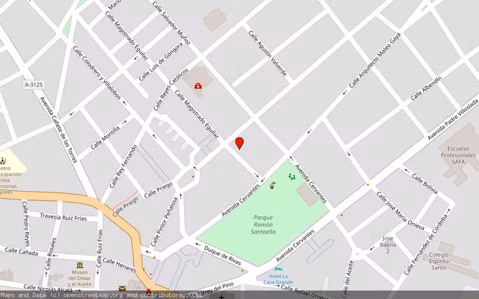 Mapa de Subasta Inmueble (Vivienda) en Baena, Córdoba
