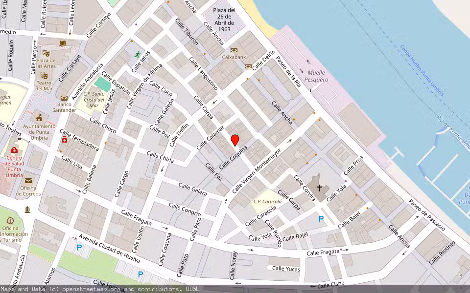 Mapa de Subasta Inmueble (Vivienda) en Punta Umbria, Huelva