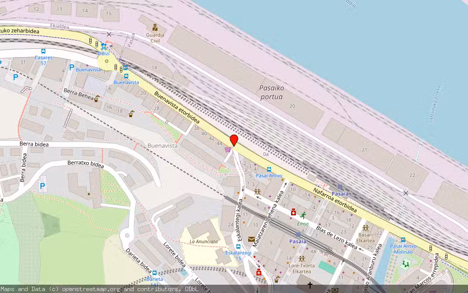 Mapa de Subasta Inmueble (Vivienda) en Donostia, Gipuzkoa