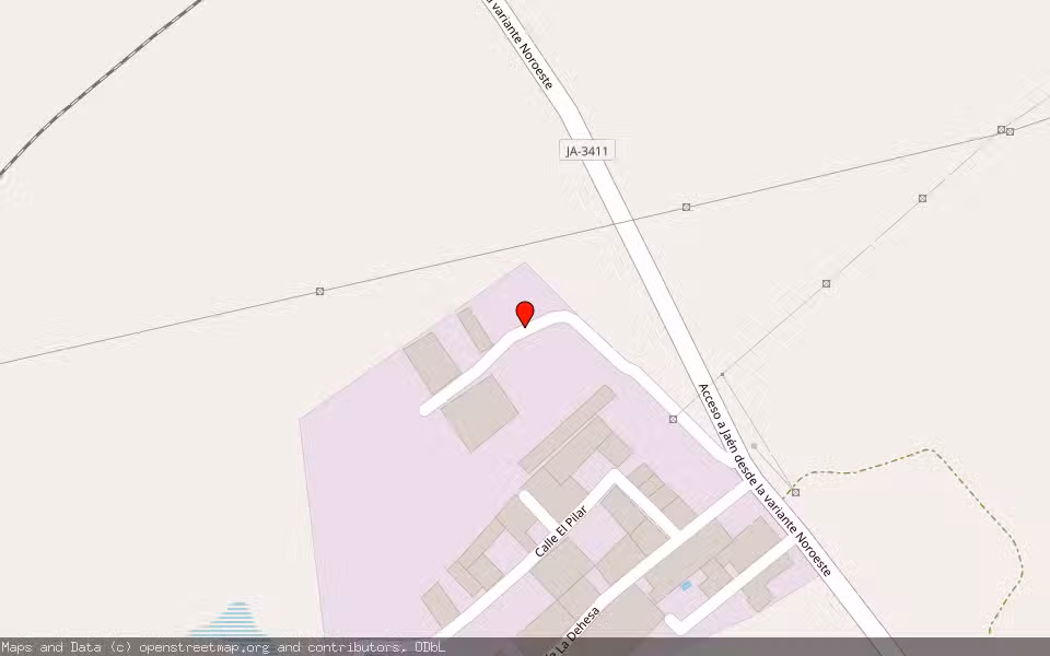 Mapa de Subasta Inmueble (Nave industrial) en Jaén