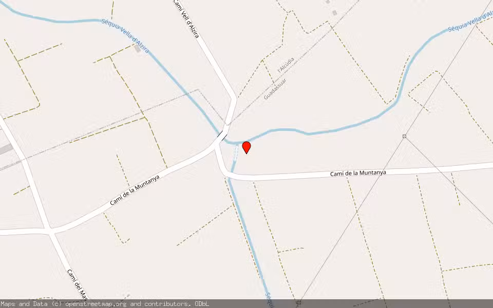 Mapa de Subasta Inmueble (Nave industrial) en Guadassuar, Valencia/València