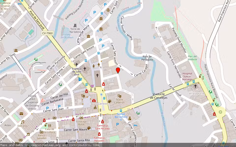 Mapa de Subasta Inmueble (Vivienda) en Alcoy, Alicante/Alacant