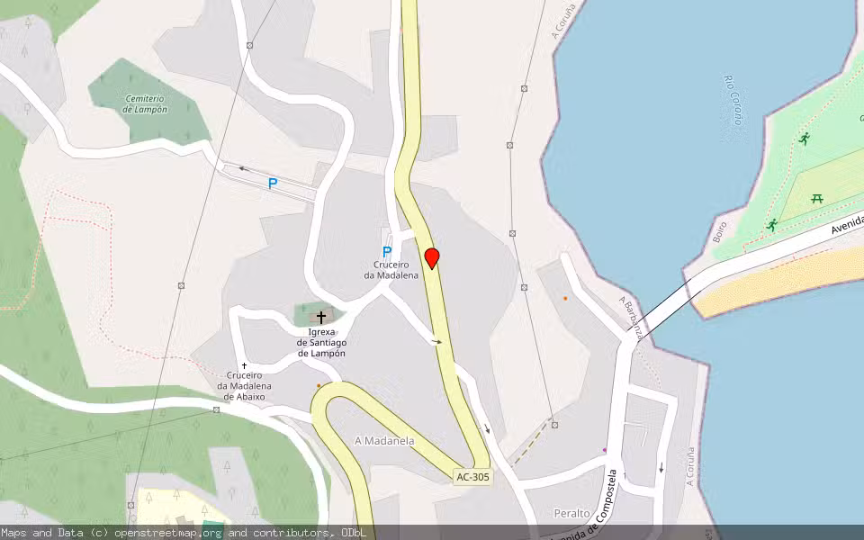 Mapa de Subasta Inmueble (Finca rústica) en Boiro, A Coruña