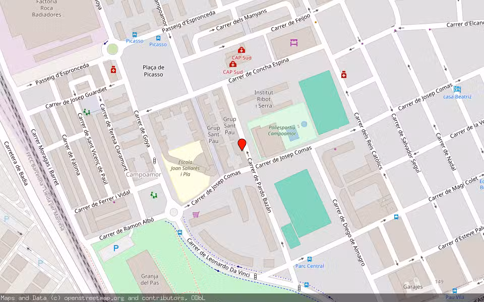 Mapa de Subasta Inmueble (Vivienda) en Sabadell, Barcelona