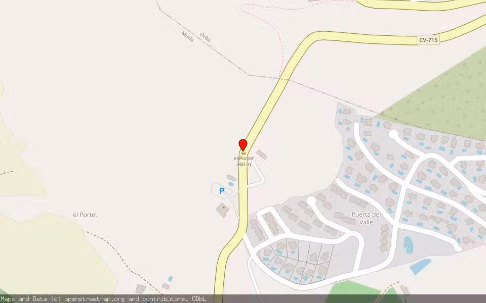 Mapa de Subasta Inmueble (Solar) en Murla, Alicante/Alacant