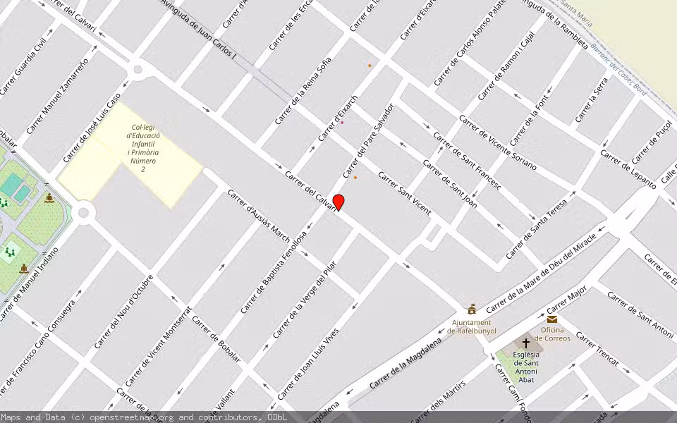 Mapa de Subasta Inmueble (Vivienda) en Rafelbunyol, Valencia/València