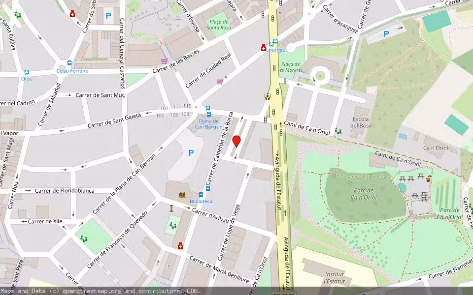 Mapa de Subasta Inmueble (Vivienda) en Rubí, Barcelona