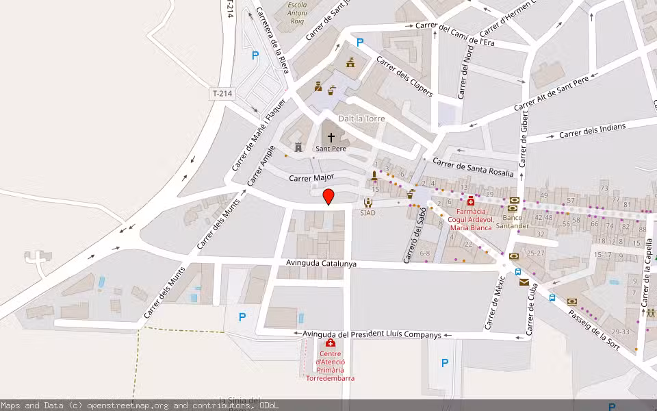 Mapa de Subasta Inmueble (Vivienda) en Torredembarra, Tarragona