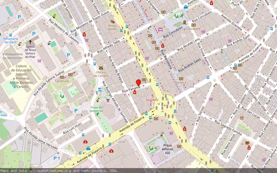 Mapa de Subasta Inmueble (Vivienda) en A Coruña