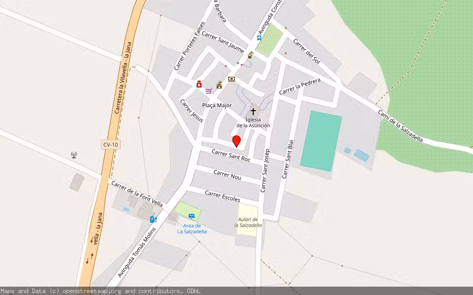 Mapa de Subasta Inmueble (Vivienda) en La Salzadella, Castellón/Castelló
