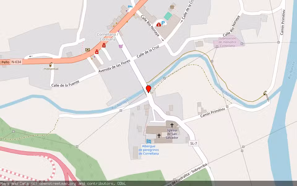 Mapa de Subasta Inmueble (Trastero) en Cornellana, Asturias