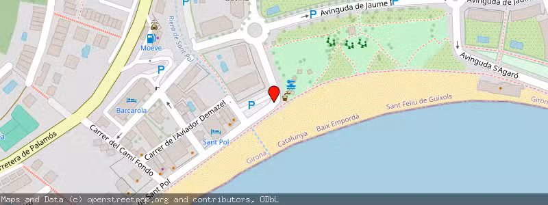 Mapa de Subasta de Inmueble (Vivienda) en Sant Feliu De Guixols, Gerona (Girona) 