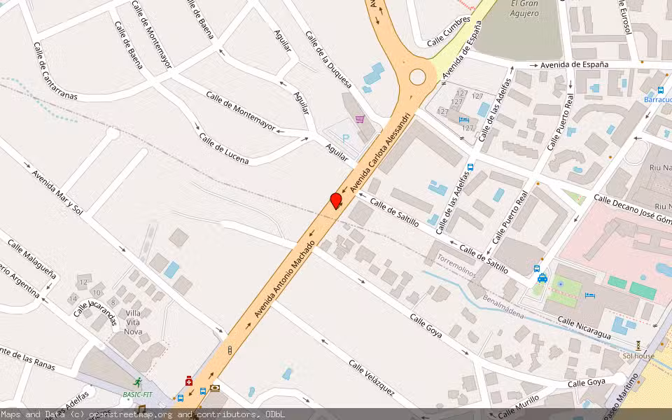 Mapa de Subasta Inmueble (Vivienda) en Torremolinos, Málaga