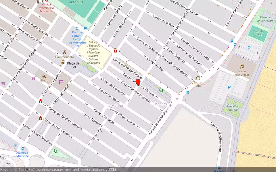 Mapa de Subasta Inmueble (Vivienda) en Sagunt, Valencia/València