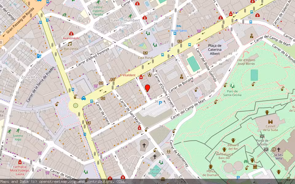 Mapa de Subasta Inmueble (Vivienda) en Lleida