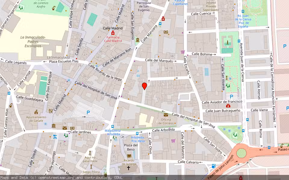 Mapa de Subasta Inmueble (Vivienda) en Getafe, Madrid