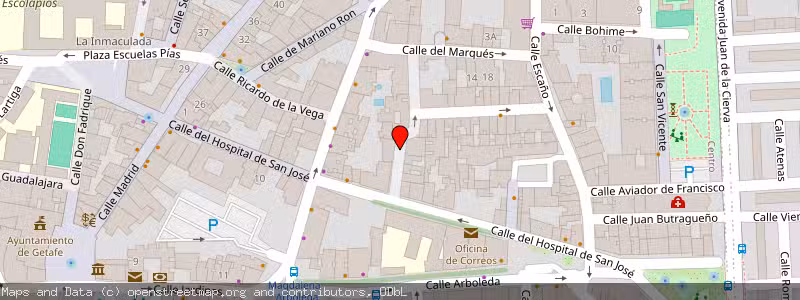 Mapa de Subasta de Inmueble (Vivienda) en Getafe, Madrid 