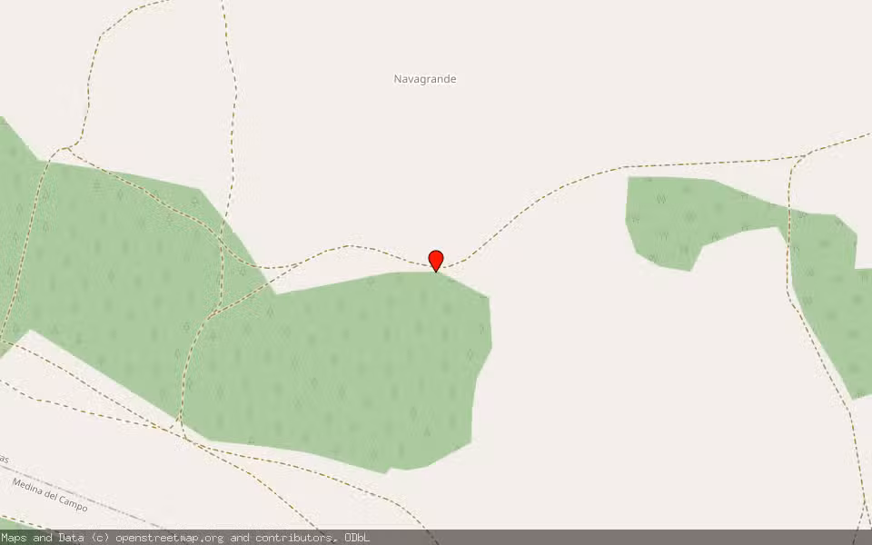 Mapa de Subasta Inmueble (Finca rústica) en Moraleja De Las Panaderas, Valladolid