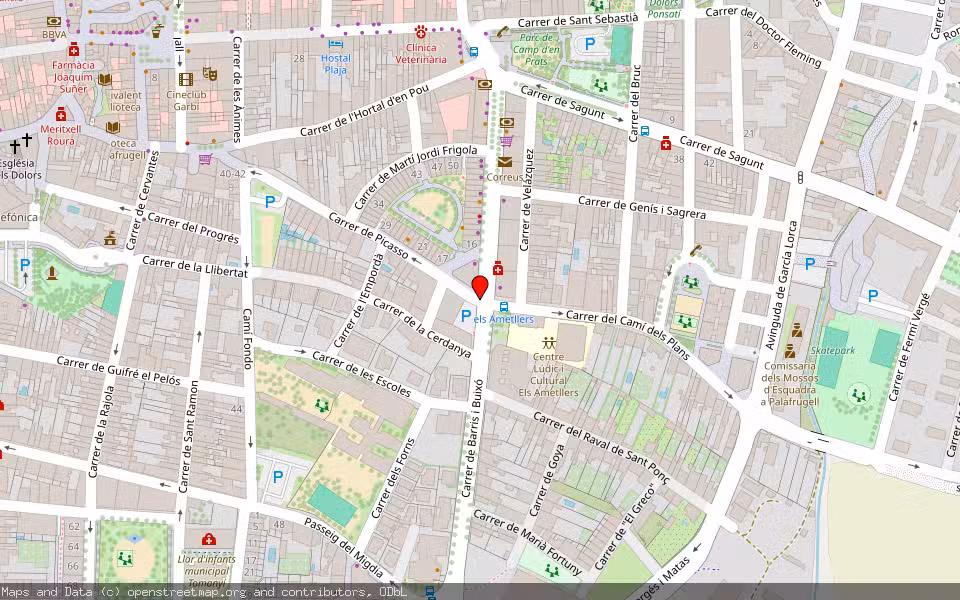 Mapa de Subasta Inmueble (Vivienda) en Palafrugell, Girona